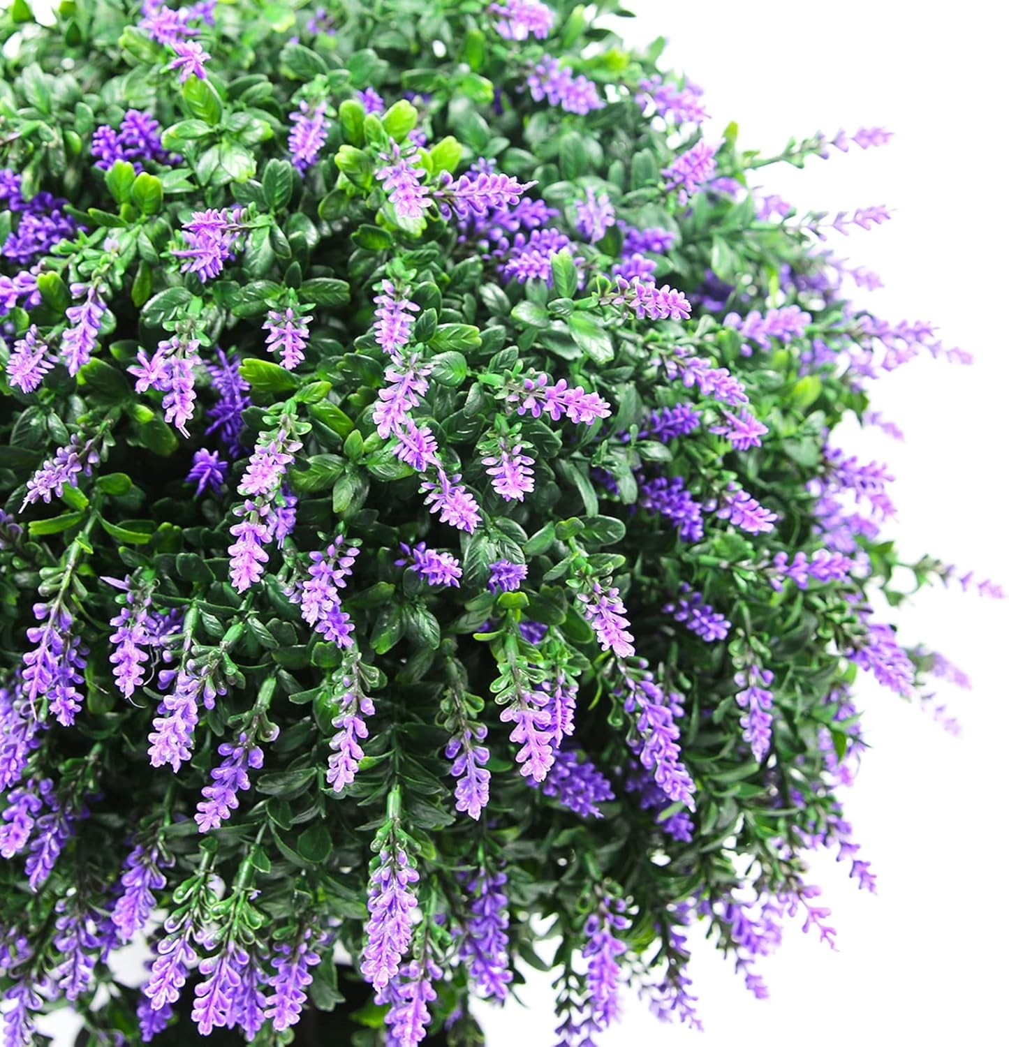 Sunnyglade 21.6&Prime; Artificial Lavender Topiary Ball Tree Set of 2