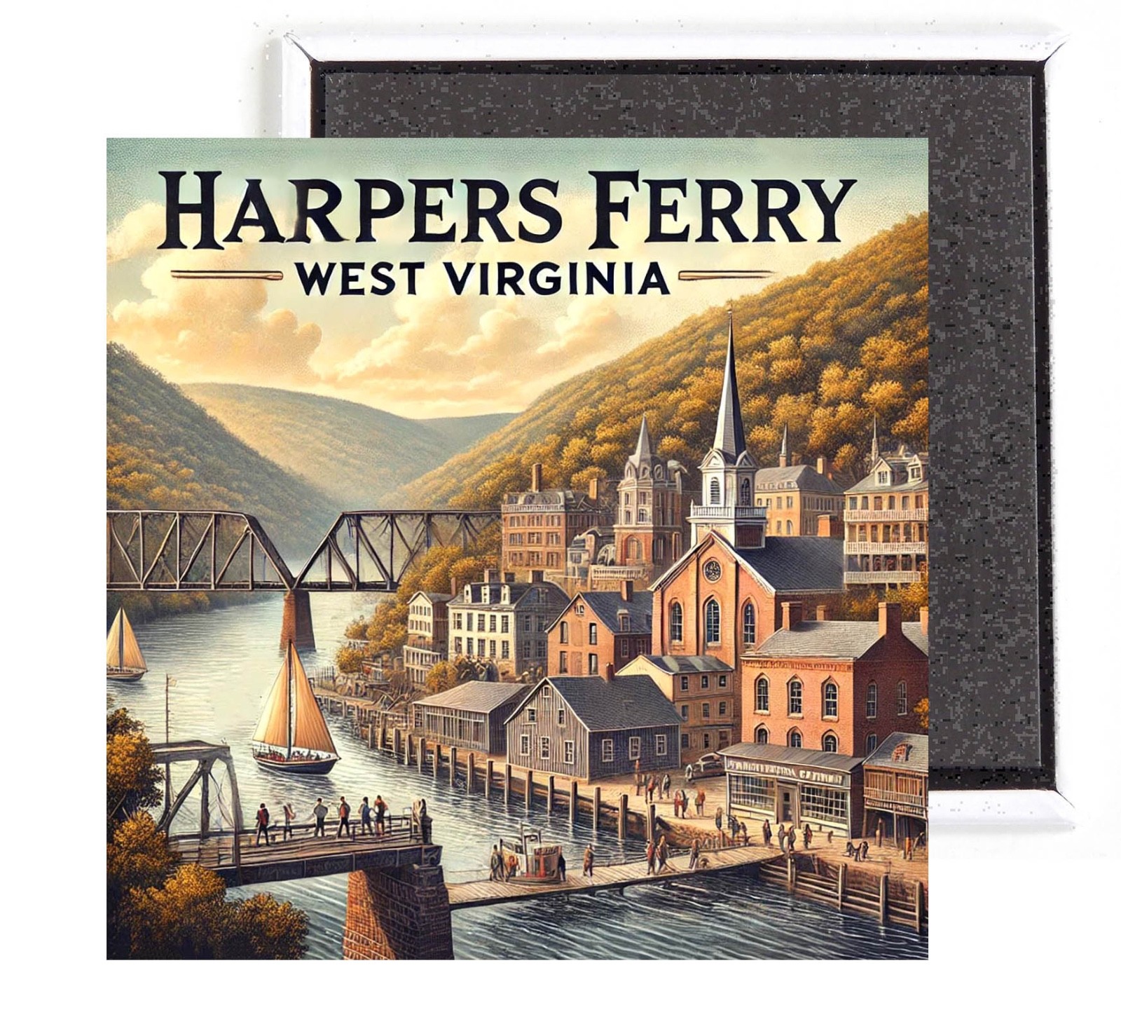 Harpers Ferry West Virginia FRIDGE MAGNET travel souvenir