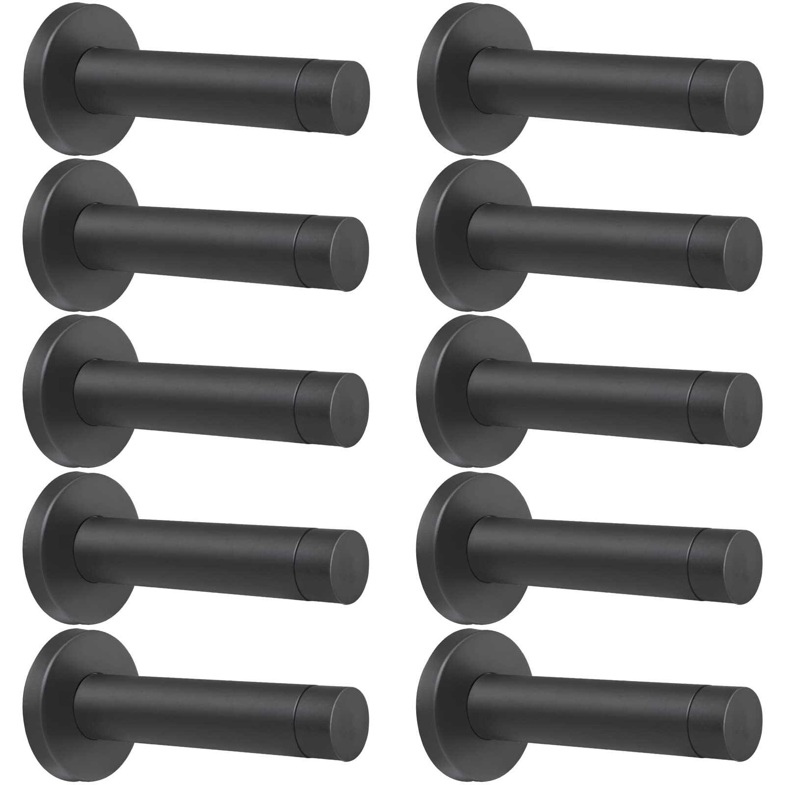 DOKU 10Pcs Door Stop, 3.5 Inch Heavy Duty 304 Stainless Steel Door Stopper wi…