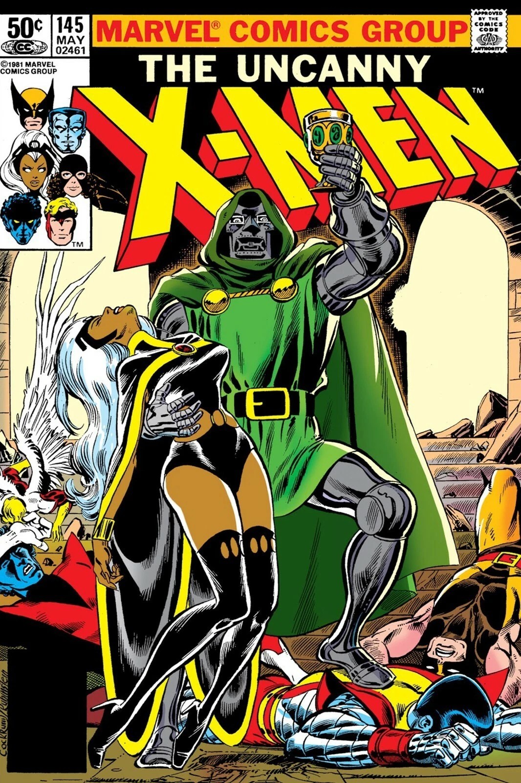 X-Men 145 Comic Book Cover Dr Doom GLOSSY Poster PRINT 16&Prime;x24&Prime; HOME DECOR