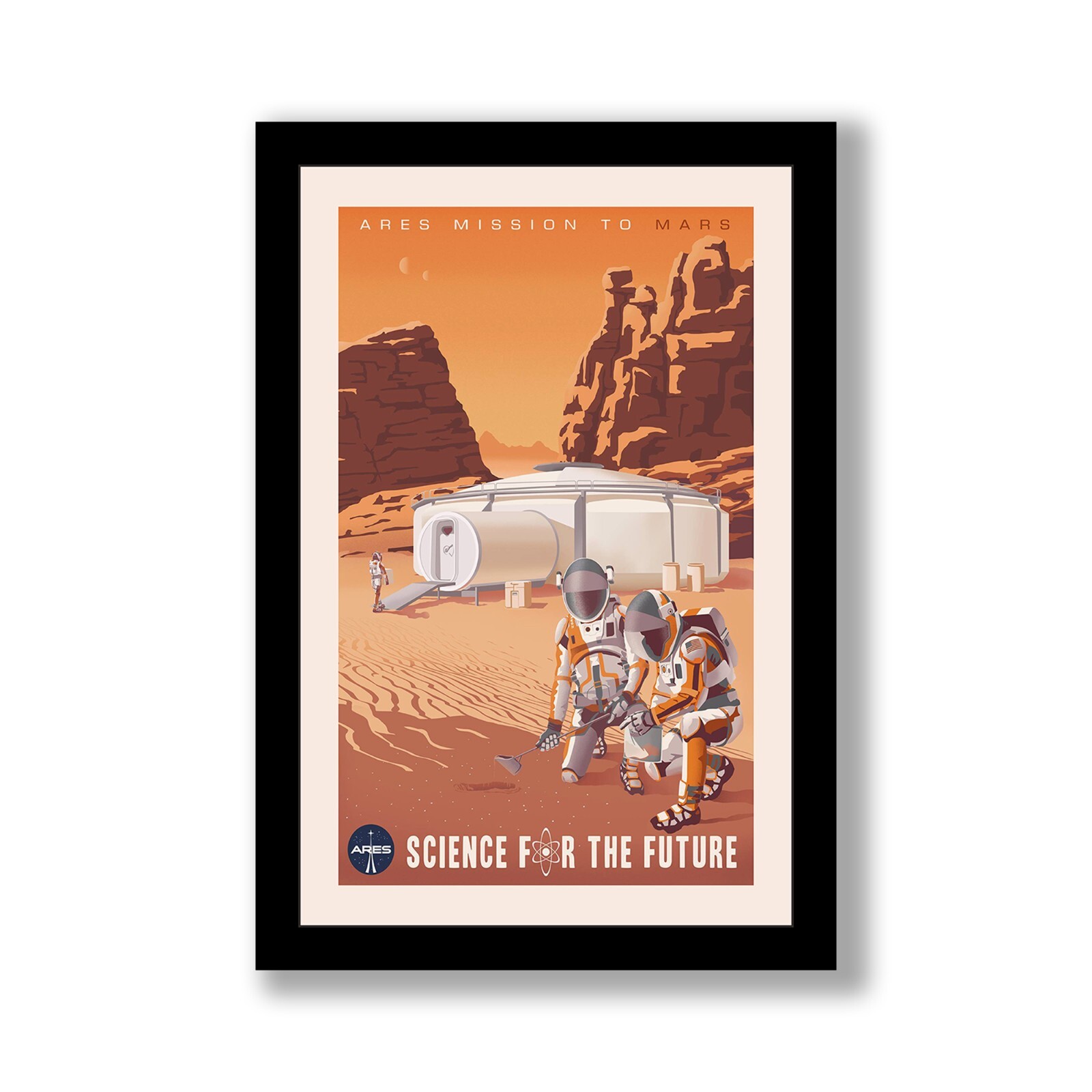 ARES MISSION TO MARS – 11×17 Framed Movie Poster by Wallspace