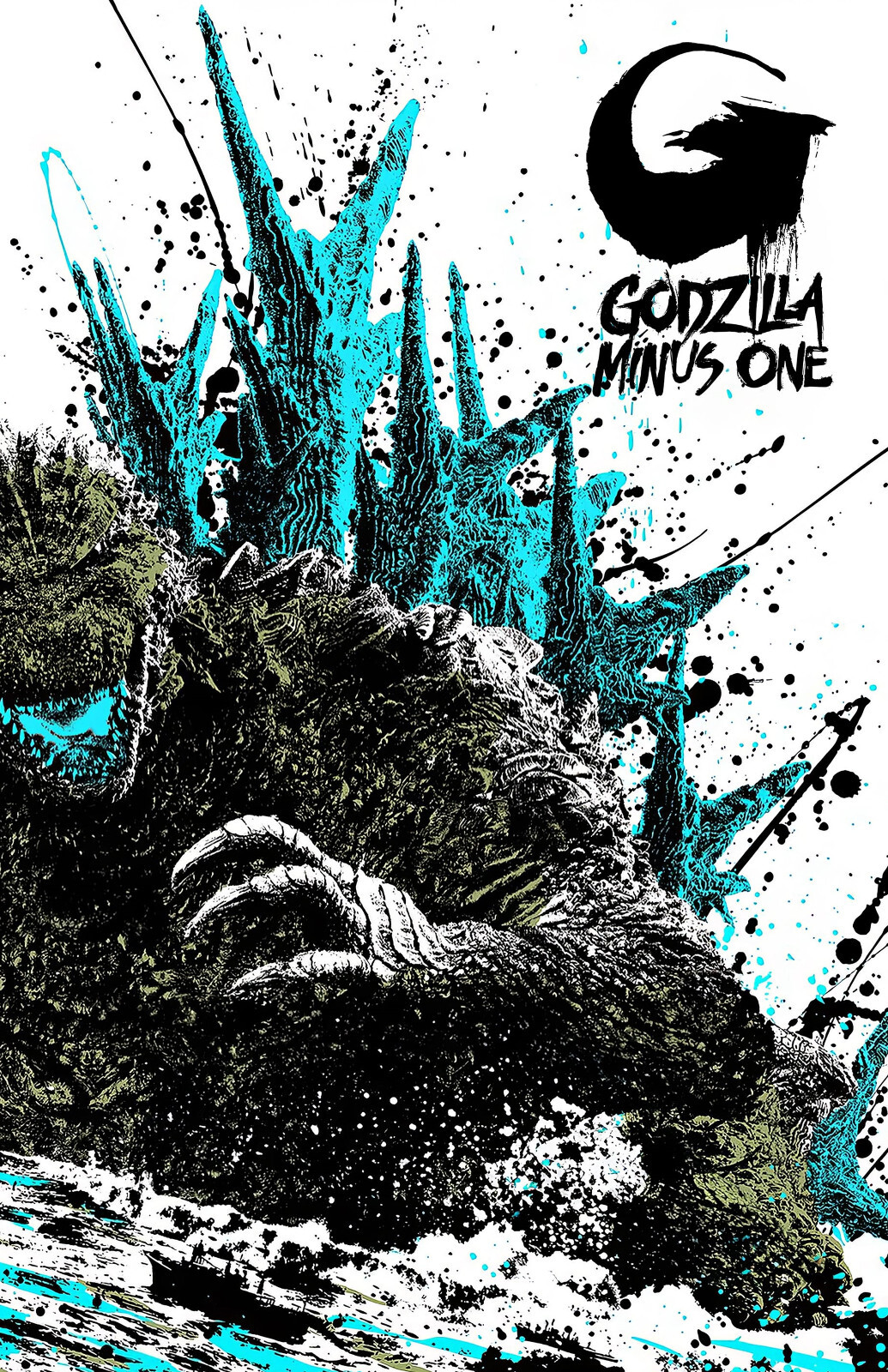 AA1670 Godzilla Minus One By Takashi Yamazaki 2023 Monster Movie Poster 11×17