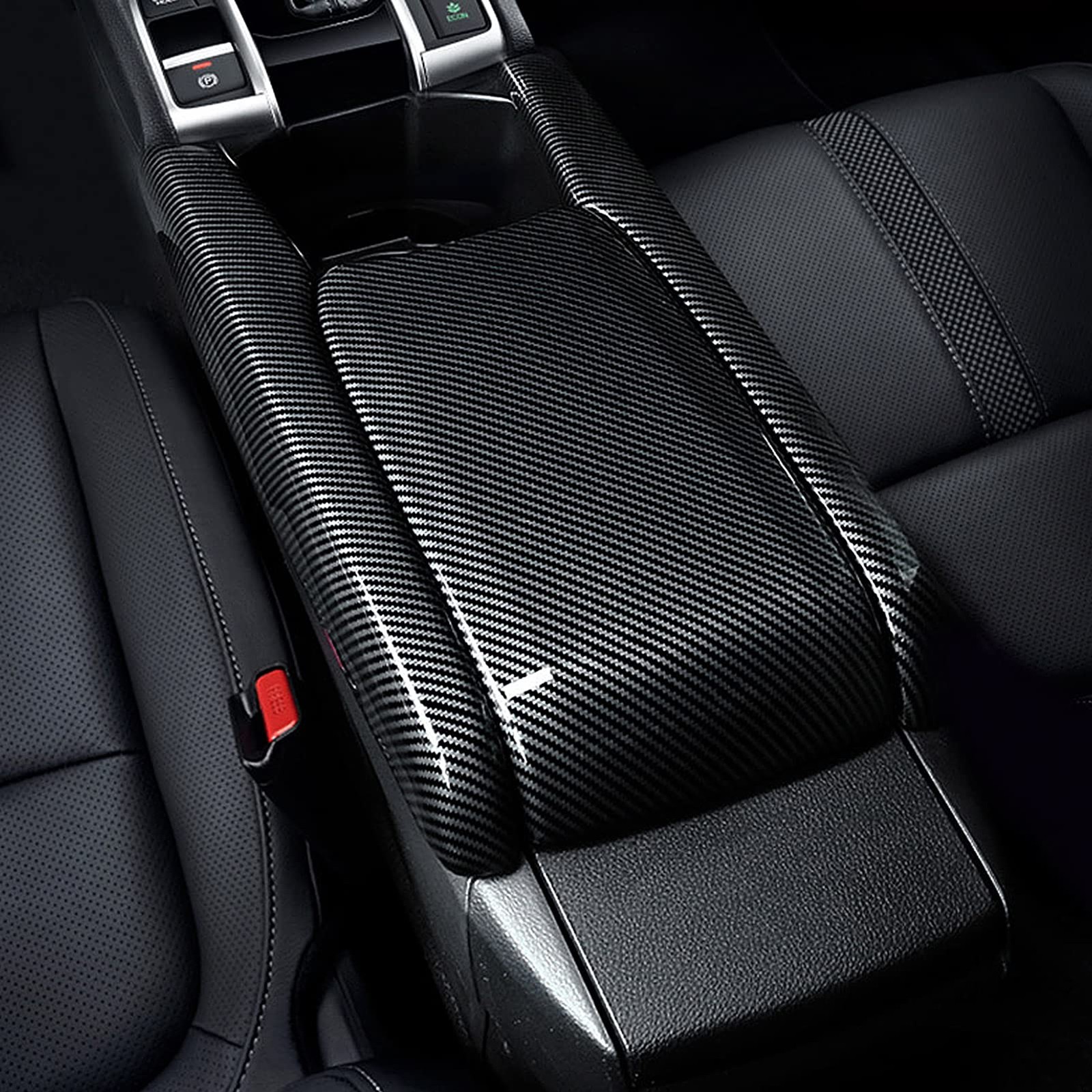 Armrest Storage Box Decals for Honda Civic 10th Gen 20162021 Accessories