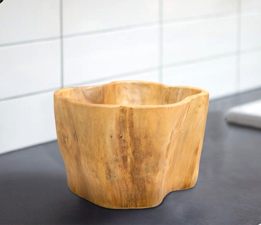 Teak Fruit Bowl Reclaimed Teak 8.3 » Tall Solid Teak Root Bowl Home Decor