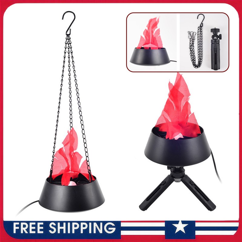 3D Fire Effect Flame Light LED Fire Light Suspension/Desktop For Halloween Bar