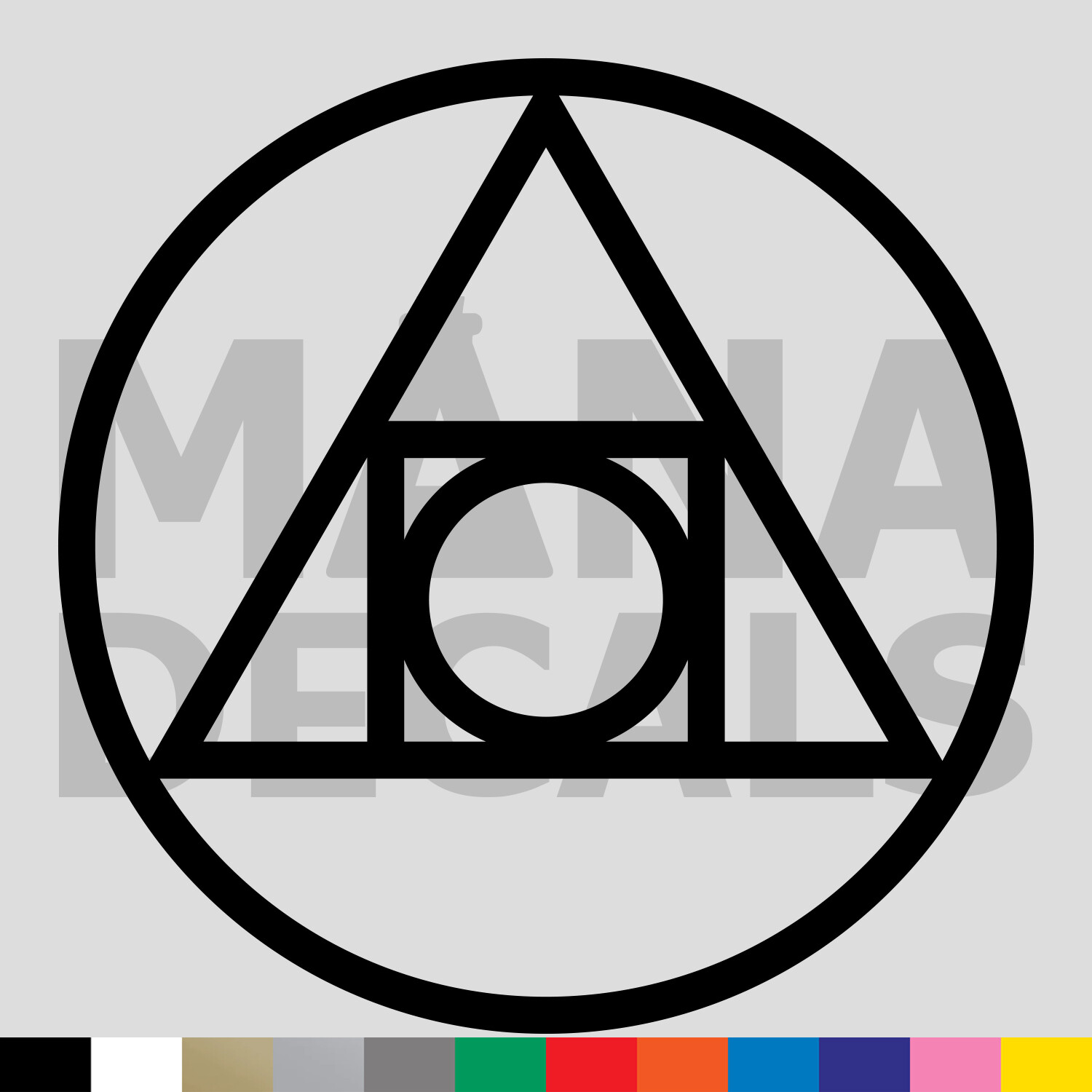 Philosopher&rsquo;s Stone Vinyl Die Cut Decal Sticker – Alchemy Elixir of Life