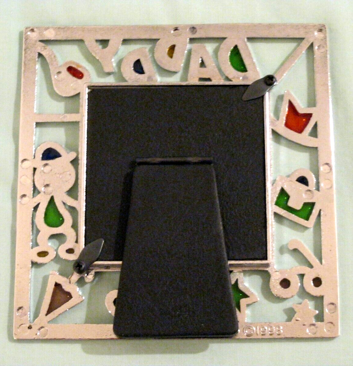 VTG Sonoma DADDY Picture Frame fits 2 1/2&Prime; x 2 1/2&Prime; Free Standing Fathers Day FS