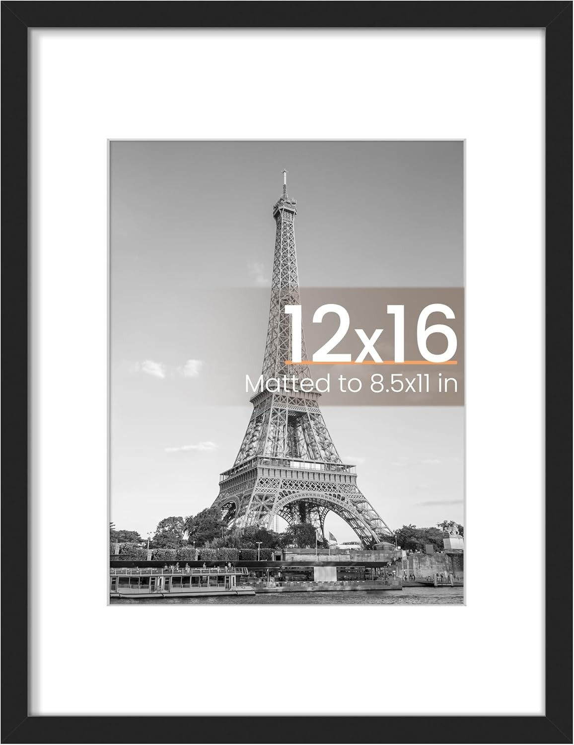 12×16 Picture Frame Display Pictures 8.5×11 W/ Mat/12×16 Without Mat Wall