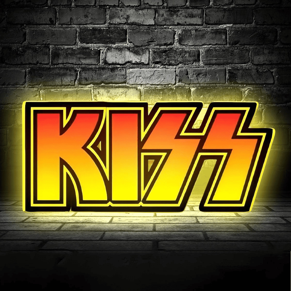 Kiss Topper Logo Led Lightbox Pinball Arcade Decor for Kiss Pinball Machine