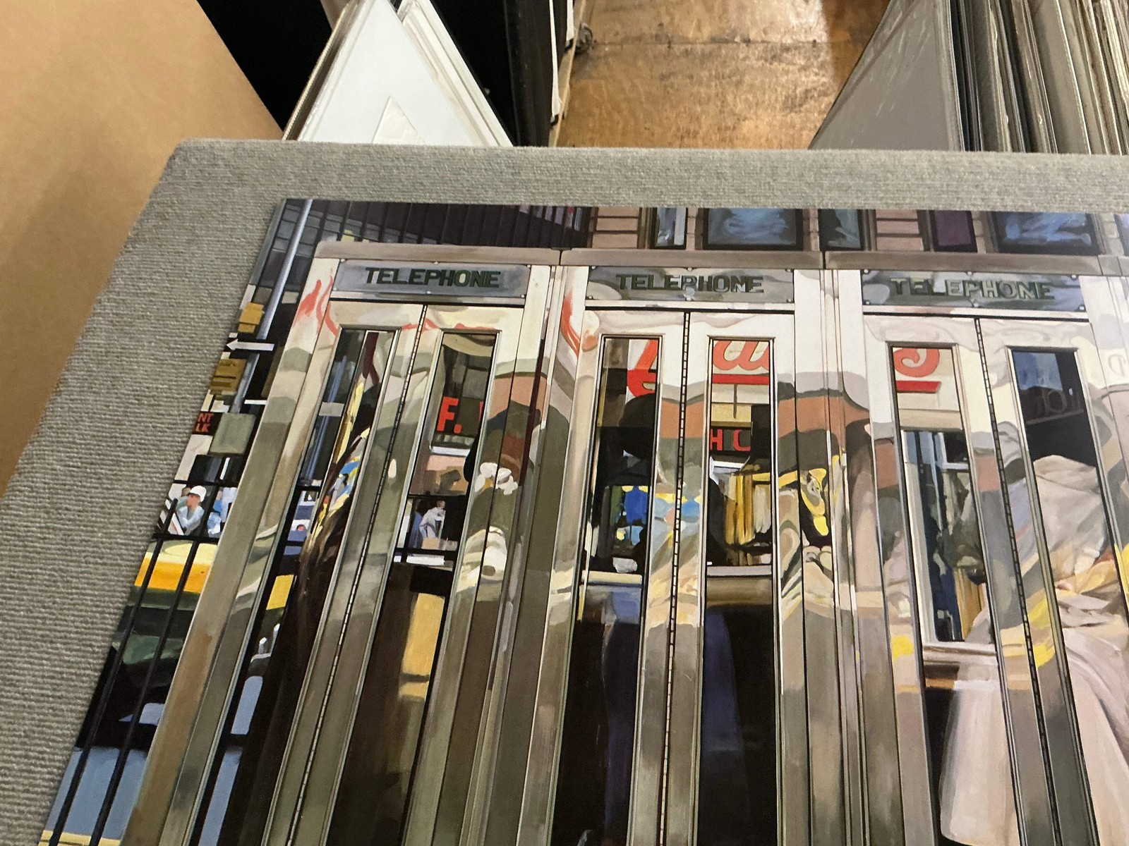RICHARD ESTES Telephone Booths 25.5&Prime; x 35.5&Prime; Offset Lithograph 2005 Pop Art