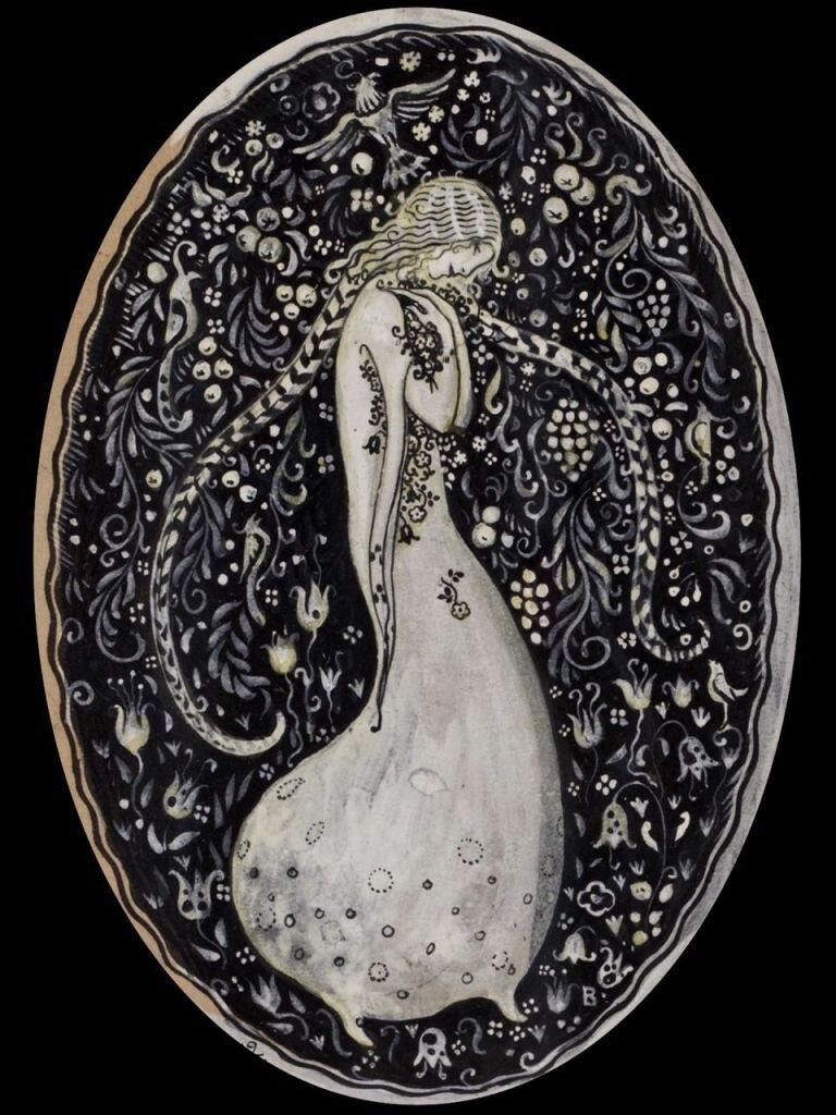 Flora : John Bauer : circa 1915 : Art Print Suitable For Framing