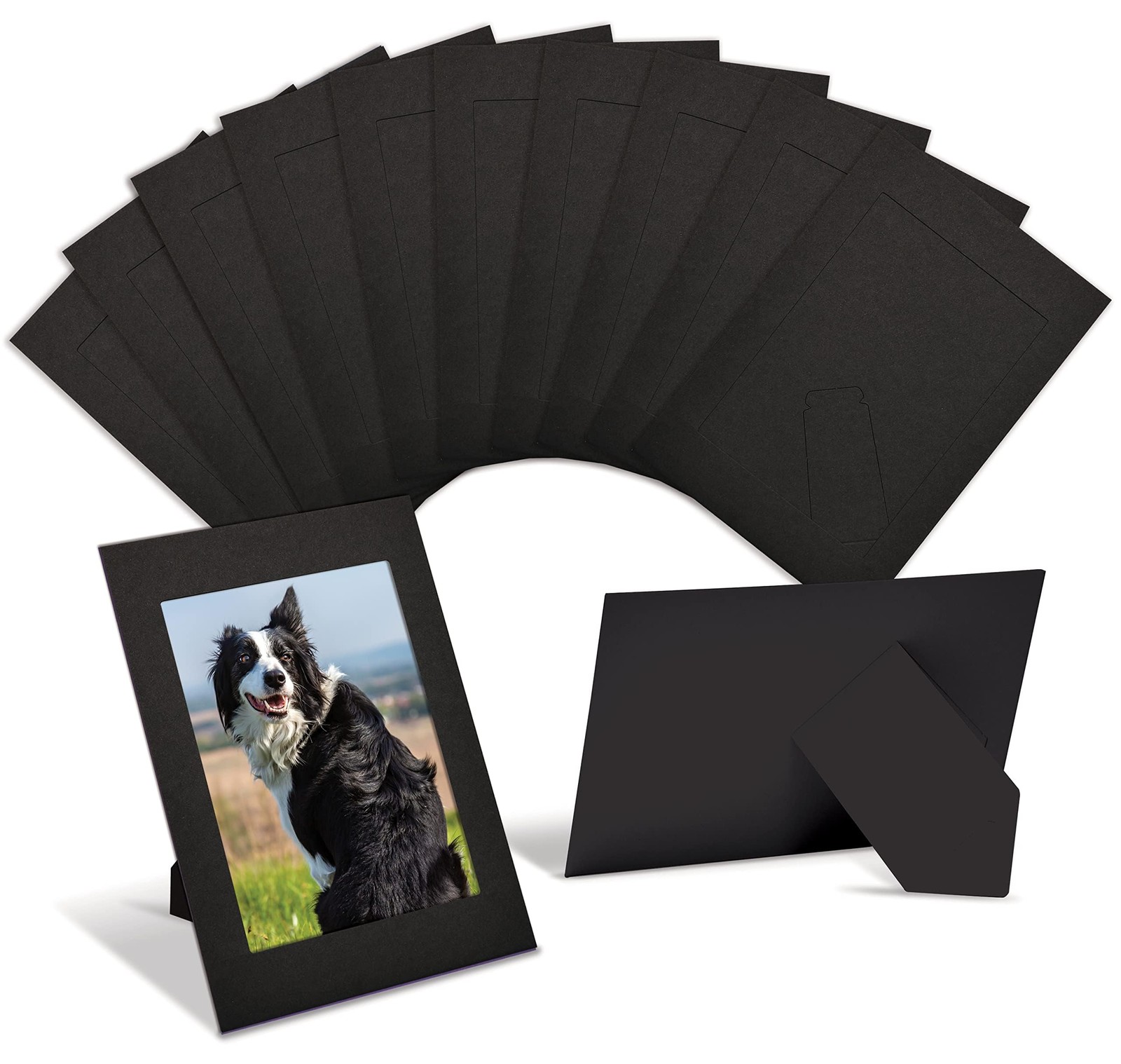 Picture Frames for 4 x 6 Inch Inserts, 50 Pack, Heavy Cardstock Photo Frame w…