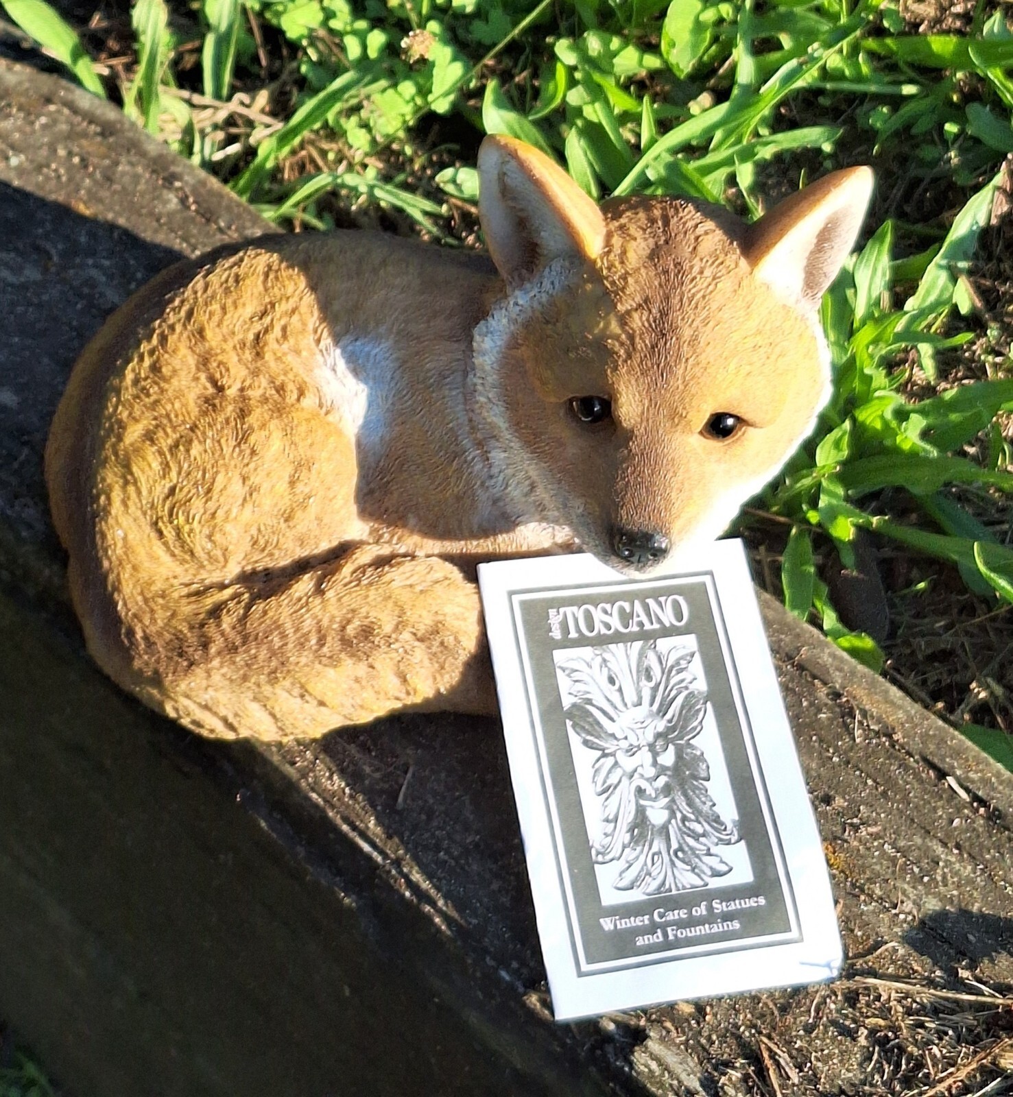 Design Toscano Diablo the Baby Red Fox Statue in Designer Resin