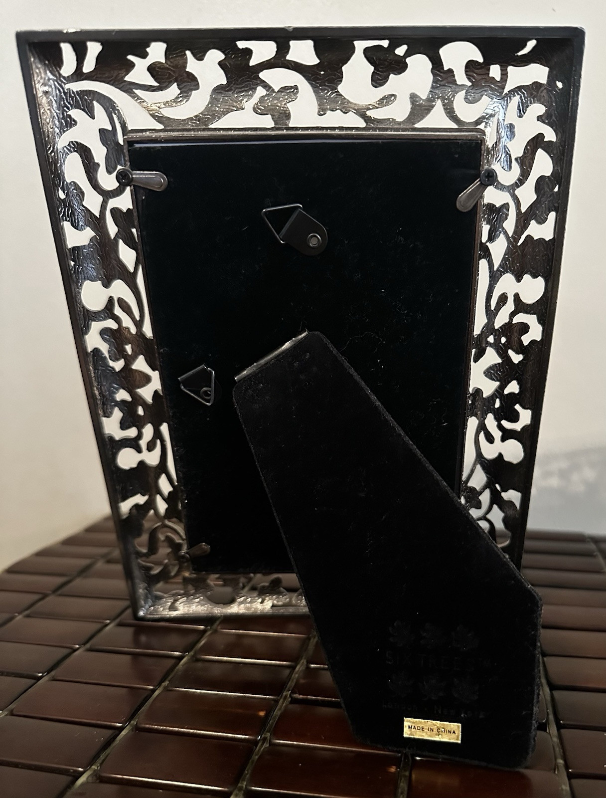 Pewter Frame 4×6 Photo/Print Ornate Etching Accents Portrait Or Landscape