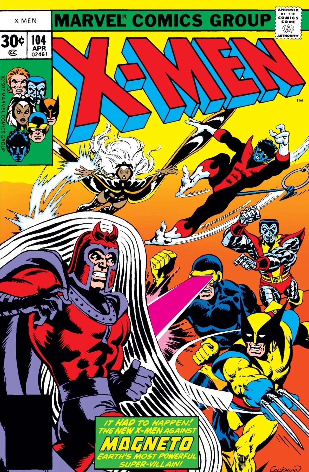 UNCANNY X-MEN #104 COMIC BOOK COVER Poster print 11&Prime;x17&Prime; home decor
