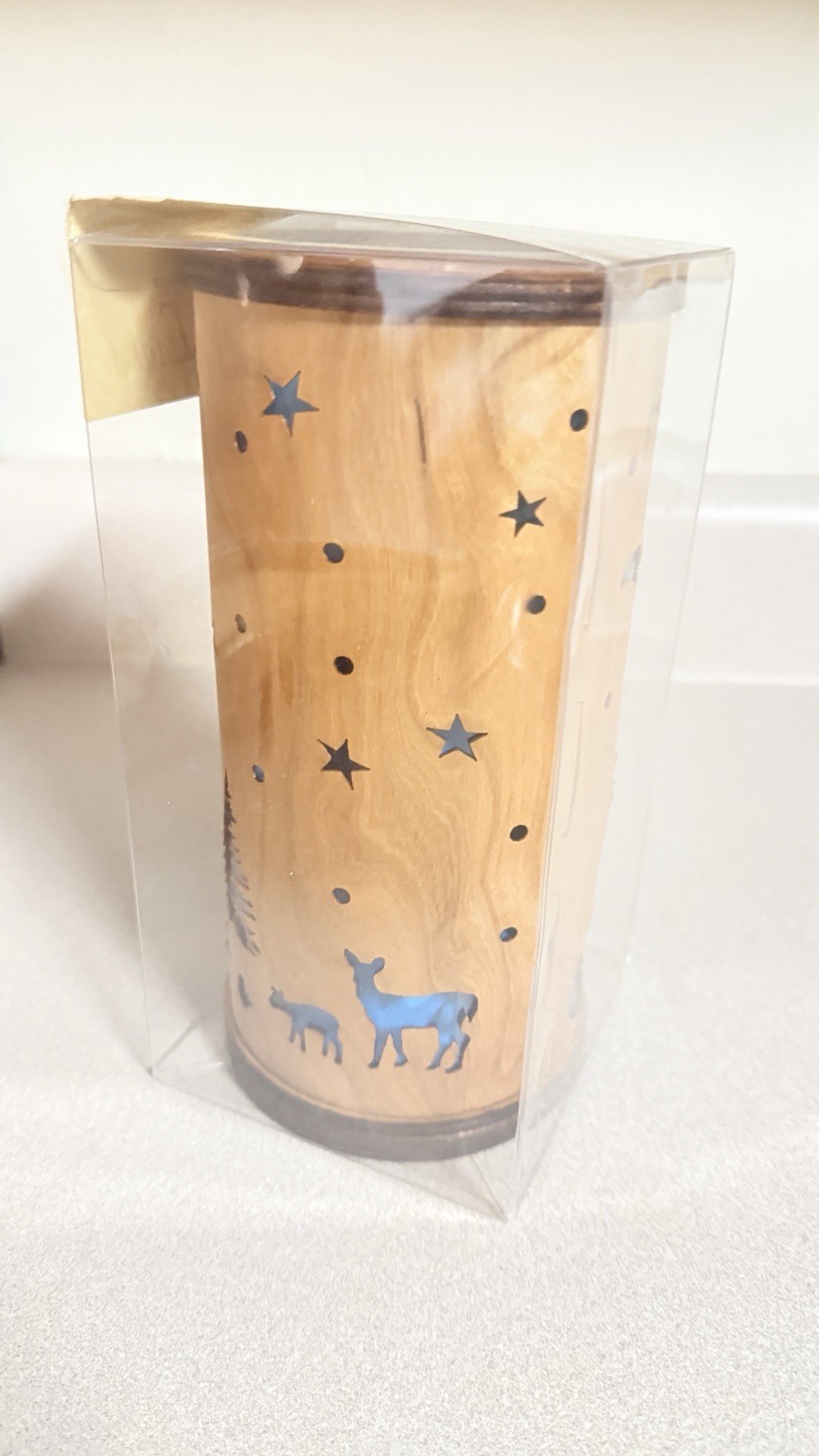 Doles Orchard Cherry Veneer Column Light, NWT. Made In Maine.