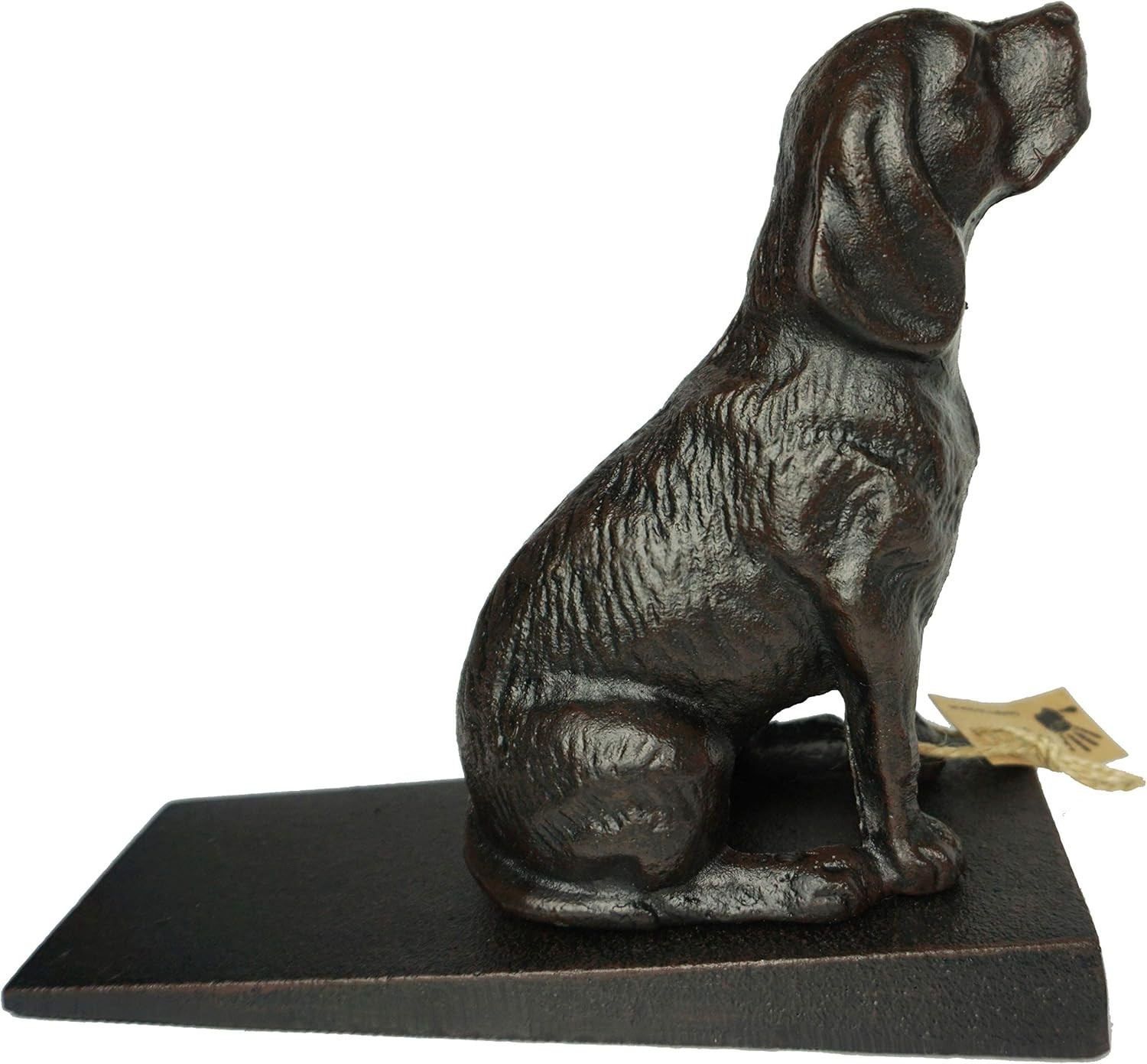 Durable 6 lbs 8 oz Dog Door Stopper in Antique Black – Perfect for Dog Lovers