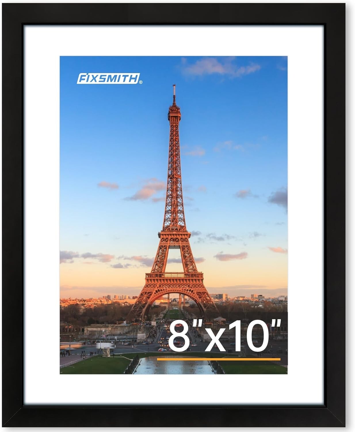 FIXSMITH 8×10 Picture Frame 1 Pack, Photo Frame HD Plexiglass, Display Pictures