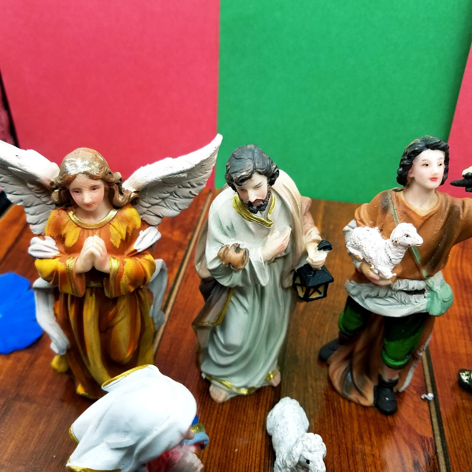 Christmas Nativity Scene Set Figures Polyresin Figurines Baby Jesus 11PCS SET
