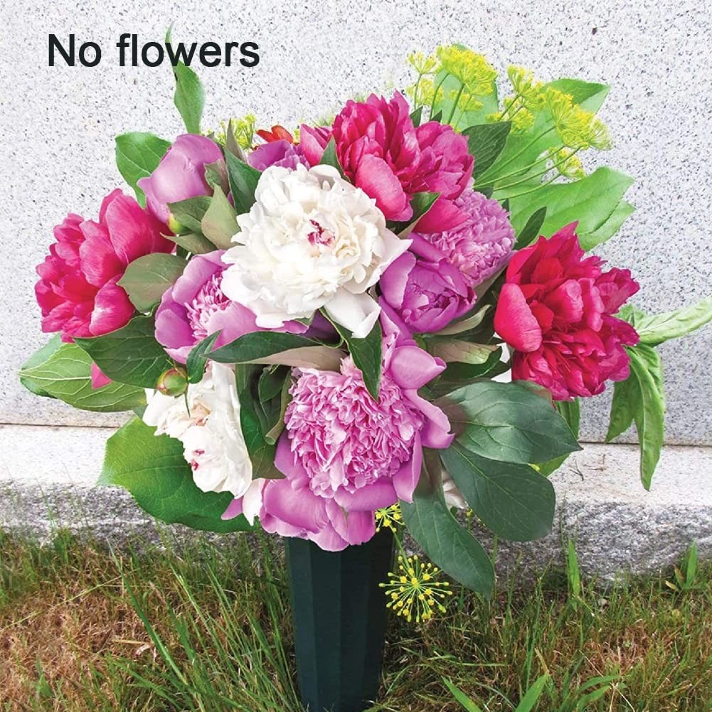 Cemetery Vase Stakes Foam Inserts Grave Flower Bouquet Holder Memorial 2 PCS