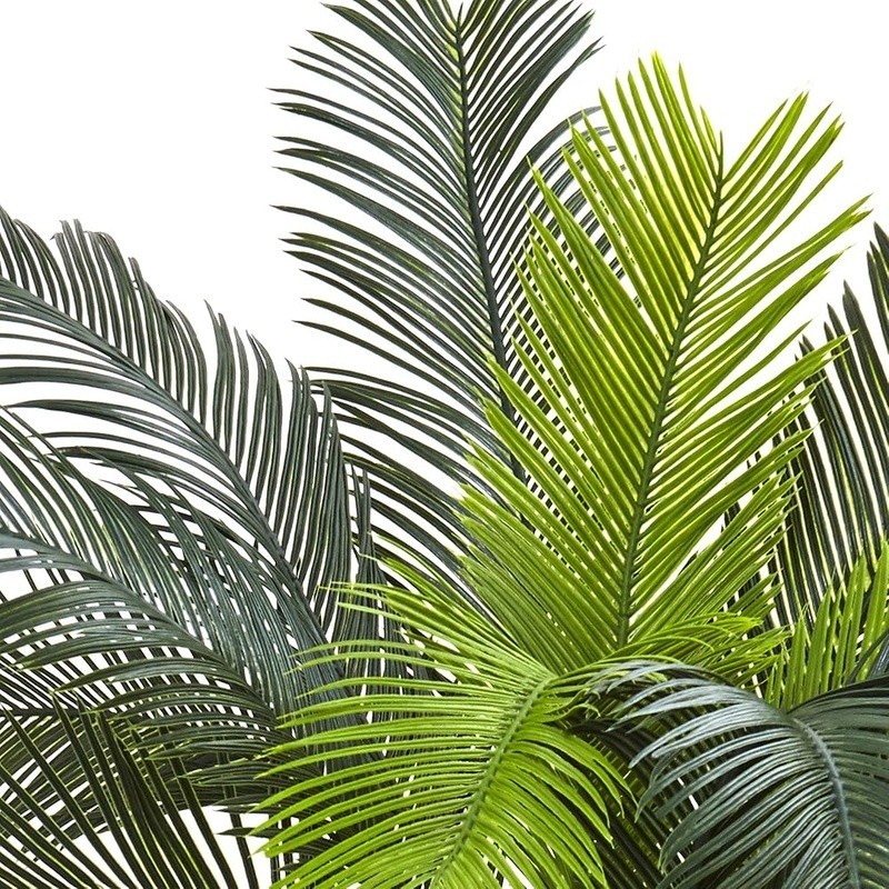 UV Resistant Artificial Cycas Tree Indoor Outdoor Faux Plant Easy Care Decor New