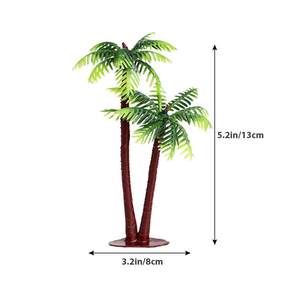 10pcs Plastic Palm Tree Model Trees – Miniature Palm Trees: Fake Plastic Tree…