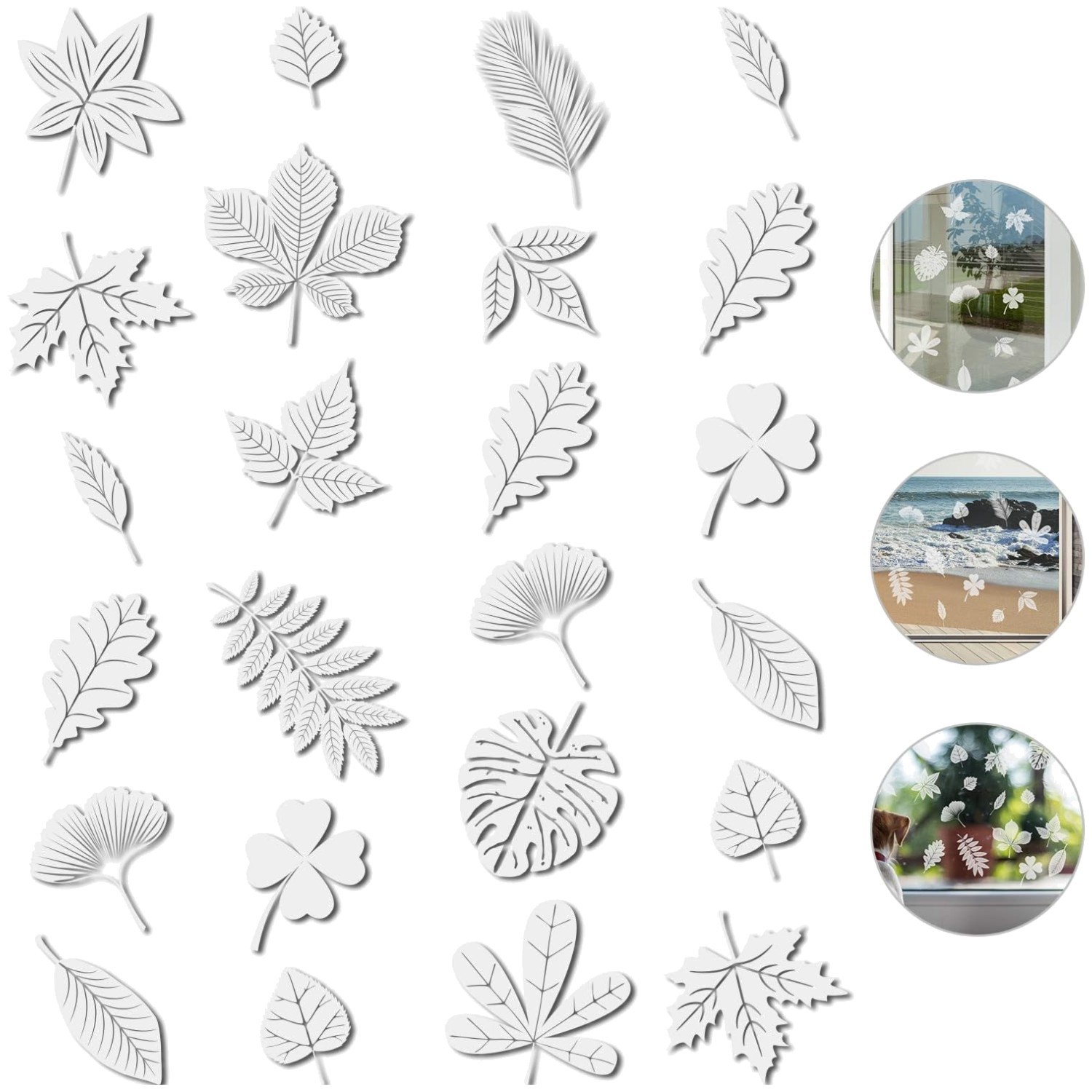 Leaf Shape Bird Strike Prevention Decals