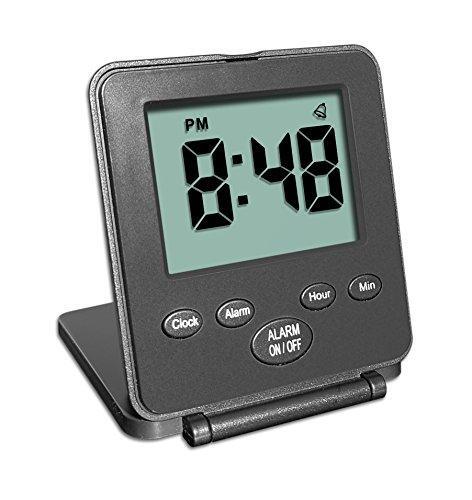 Digital Travel Alarm Clock – No Bells, No Whistles, Simple Basic Operation, Loud