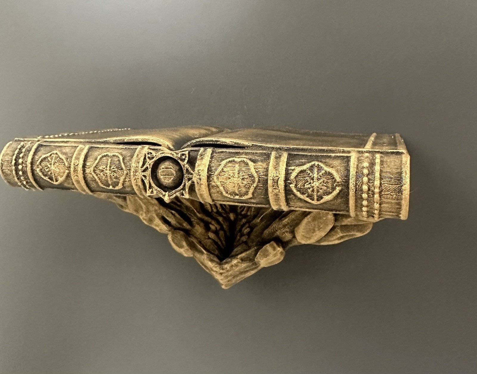 Spellbook Wall Shelf Gothic Fantasy Wizard Gamer Room Decor Medieval