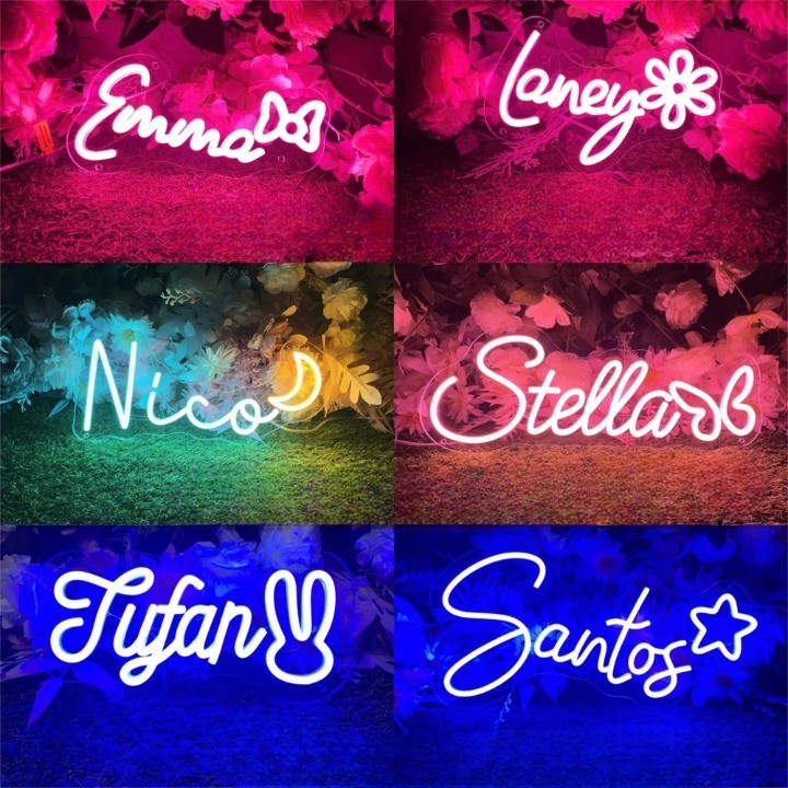 Custom Name Neon Sign Decor Personalised Led Lights For Home Bar Decor