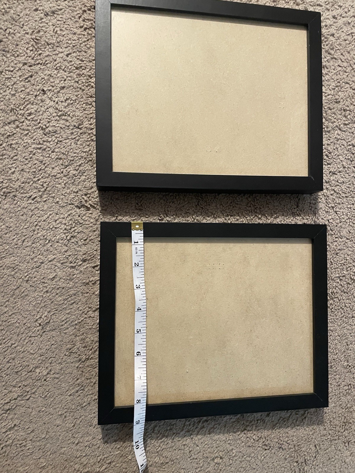 Picture Frames Lot of 5-1” Thick Black Frames (shadow Box Style) See Description