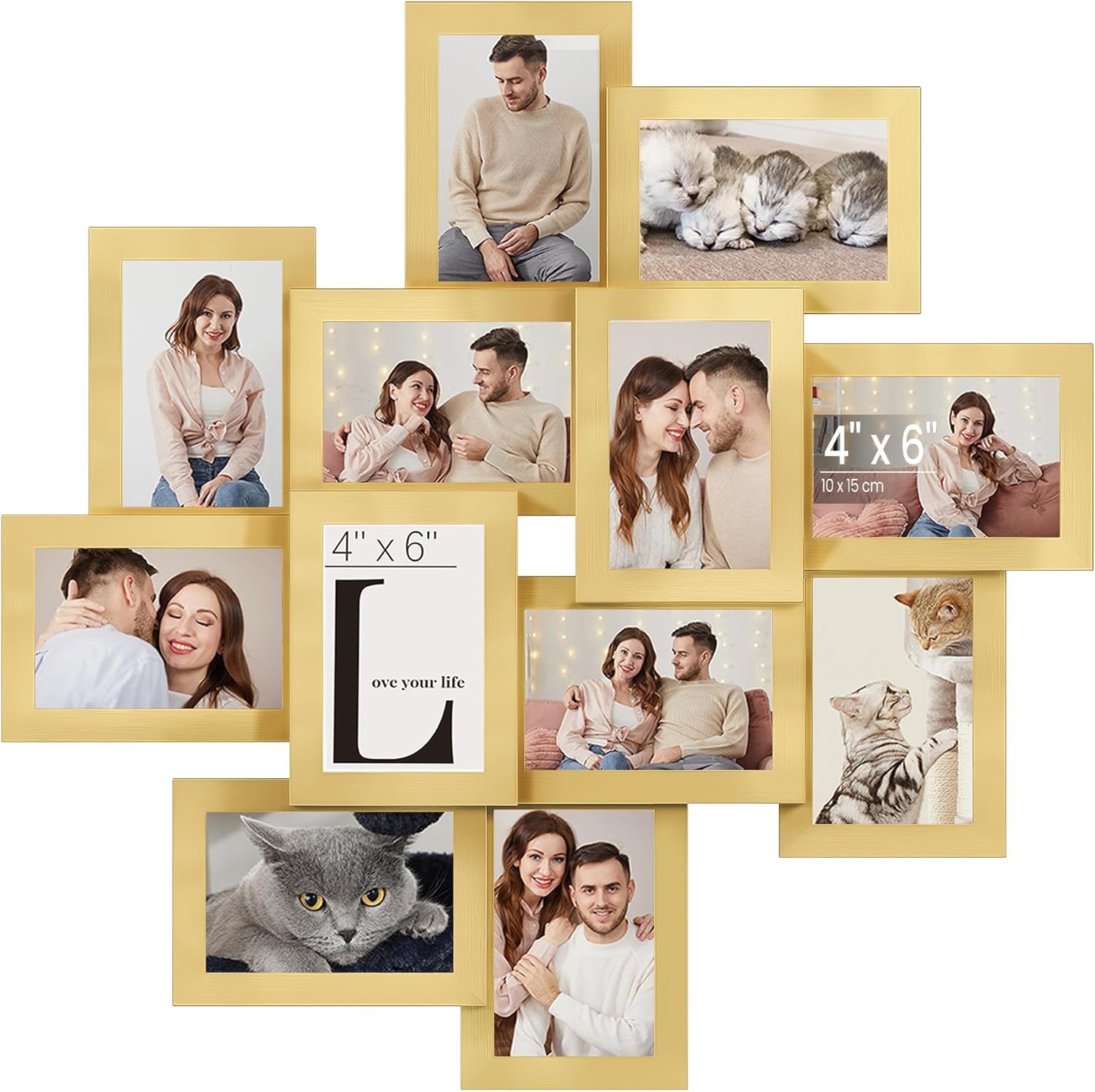 4×6 Picture Frames Collage Wall Decor 12-Pack Photo Collage Frame Multi Picture