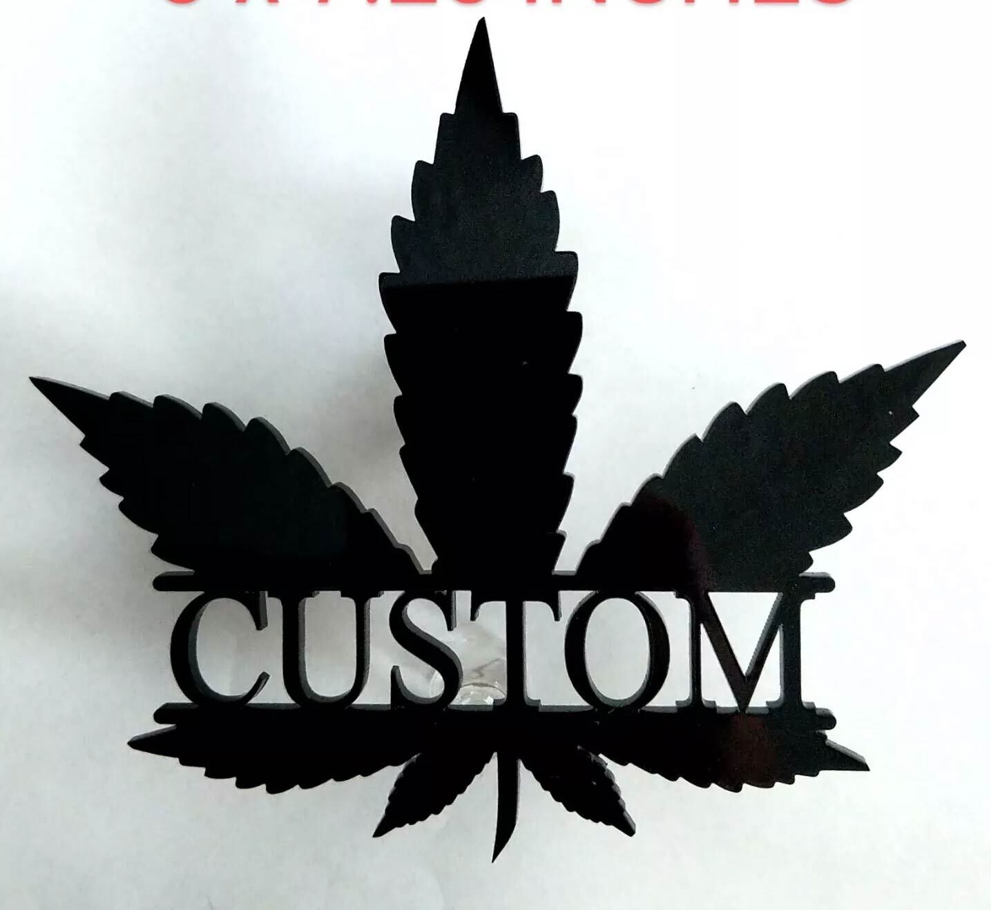Acrylic Custom Pot Leaf Cutout Wall Art Weed 420 Cannabis Stoner Home Decor Shop