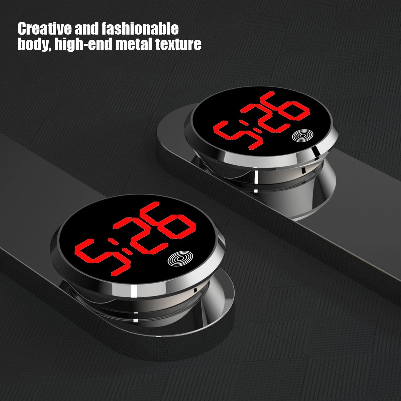 High Quality Green/Red Car Clock Digital Dashboard Mini Electronic For Vehicle