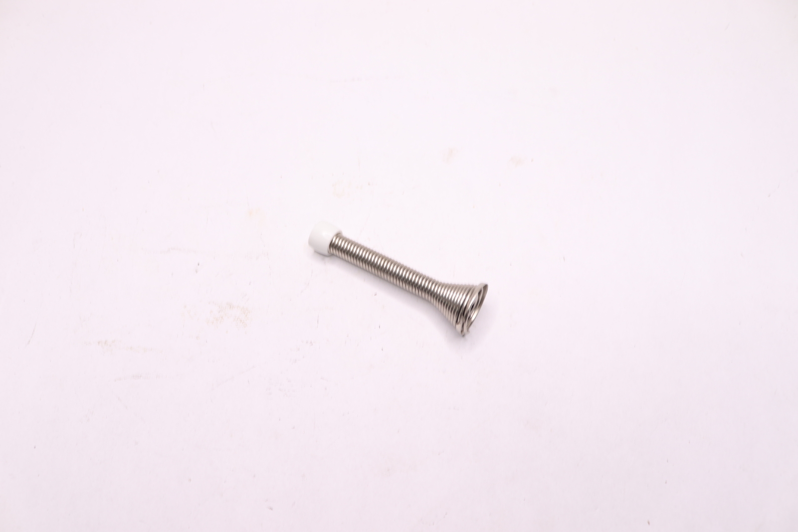 (50-Pk) PB Flexible Spring Door Stop Satin Nickel 3&Prime; 806051