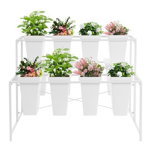 Flower Display Stand, 3-tier Flower Display Stand,with 12 Buckets