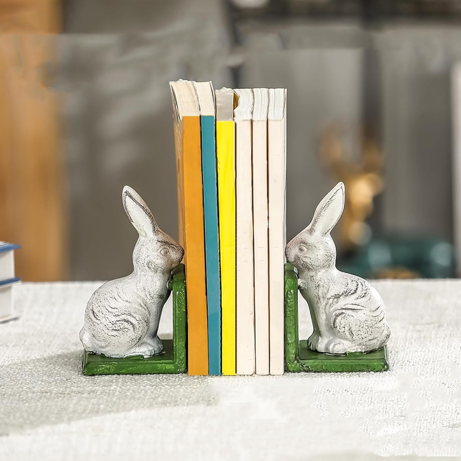 Book Ends for Shelves to Hold Books Hevay Duty, Decorative Bookends for Books…