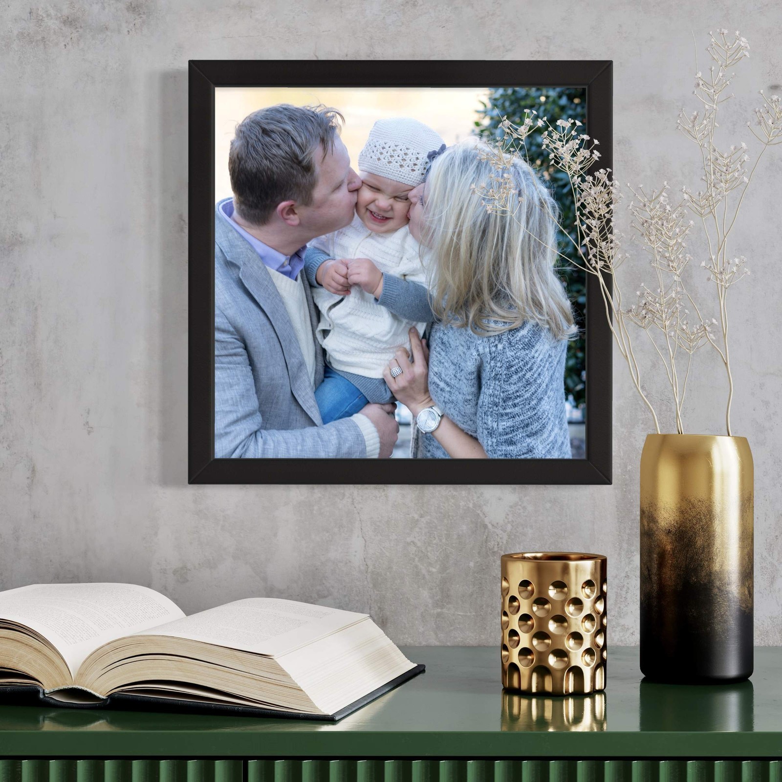 13×19 Solid Wood Picture Frame with UV Acrylic, Available in 6 Finishes
