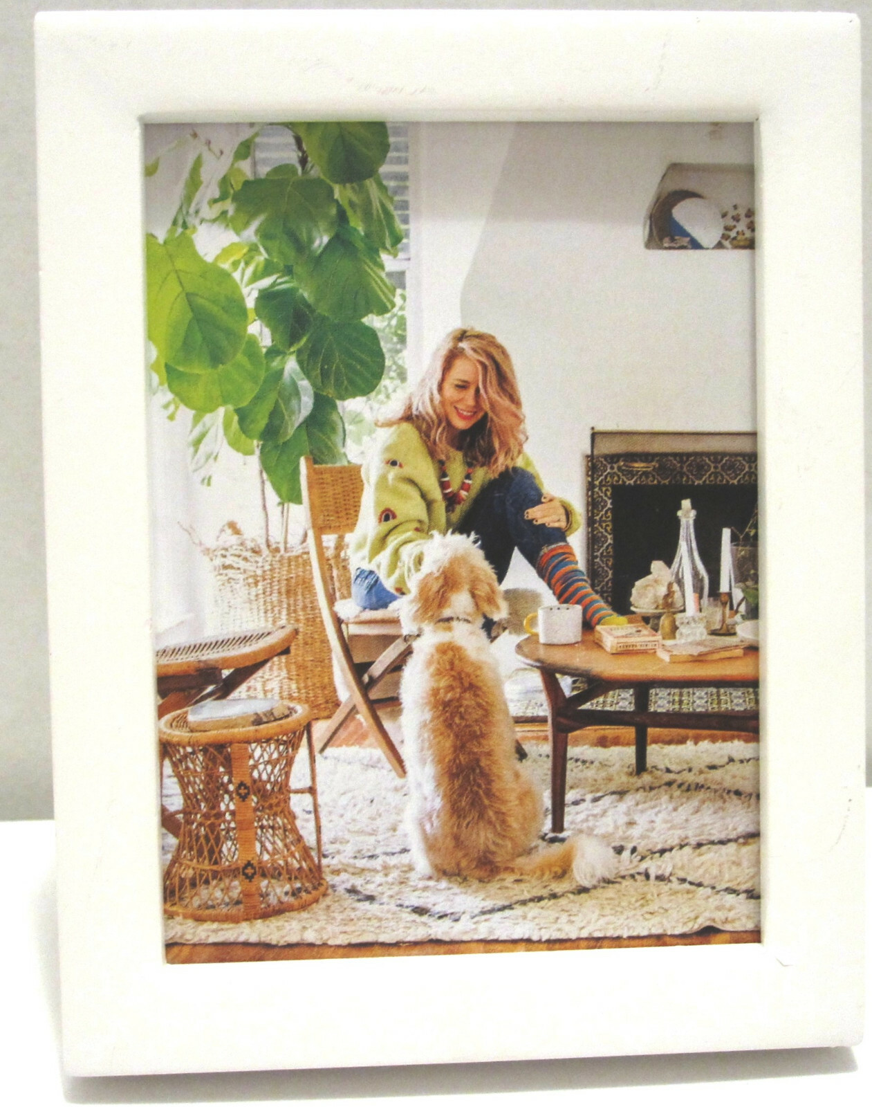 White Wood Classic Picture Photo Frame 2.5&Prime; X 3.5&Prime; Or 2&Prime;X3&Prime; with Mat