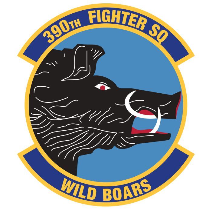 390th Fighter Wild Boars Sticker Decal Military Armed Forces M784