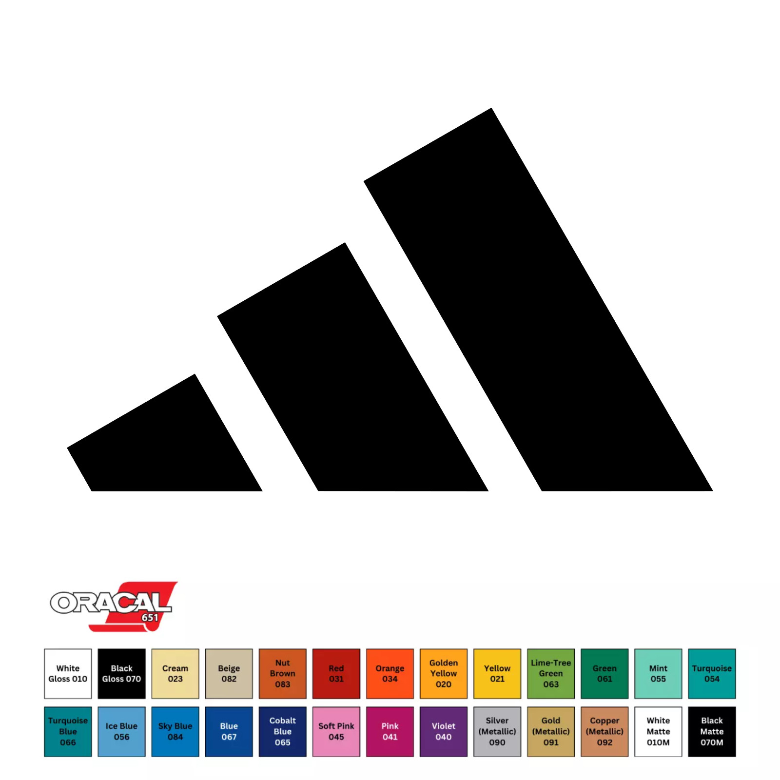 Adidas Logo Die Cut Vinyl Decal Permanent Sticker 2&Prime; to 12&Prime; CHOOSE COLOR