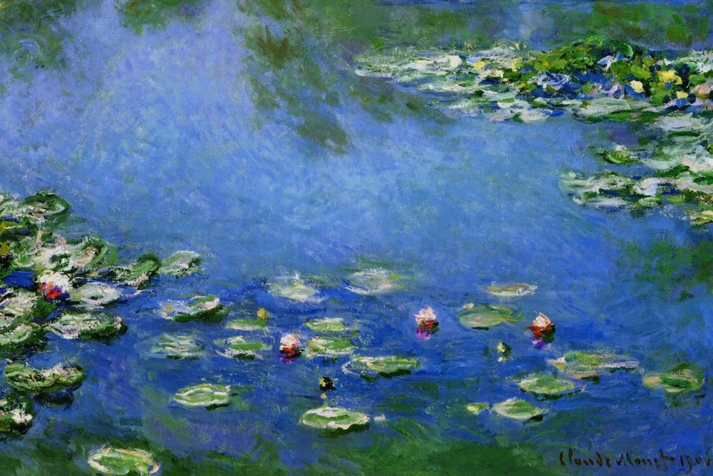 Claude Monet Water Lilies Nympheas 1906 Oil On French Impressionist Painting Coo