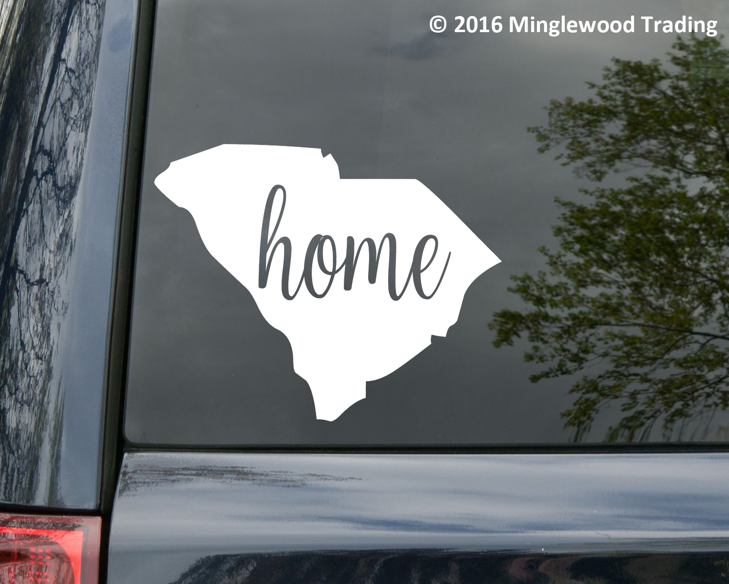 South Carolina State vinyl decal sticker 6&Prime;x4.75&Prime; SC Home Palmetto Myrtle Beach