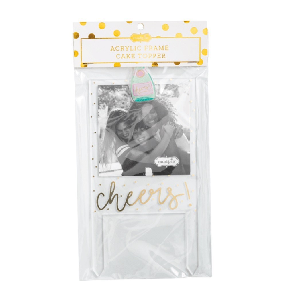 Mud Pie Frame for Cake Toppers, Cheers (46900738C)