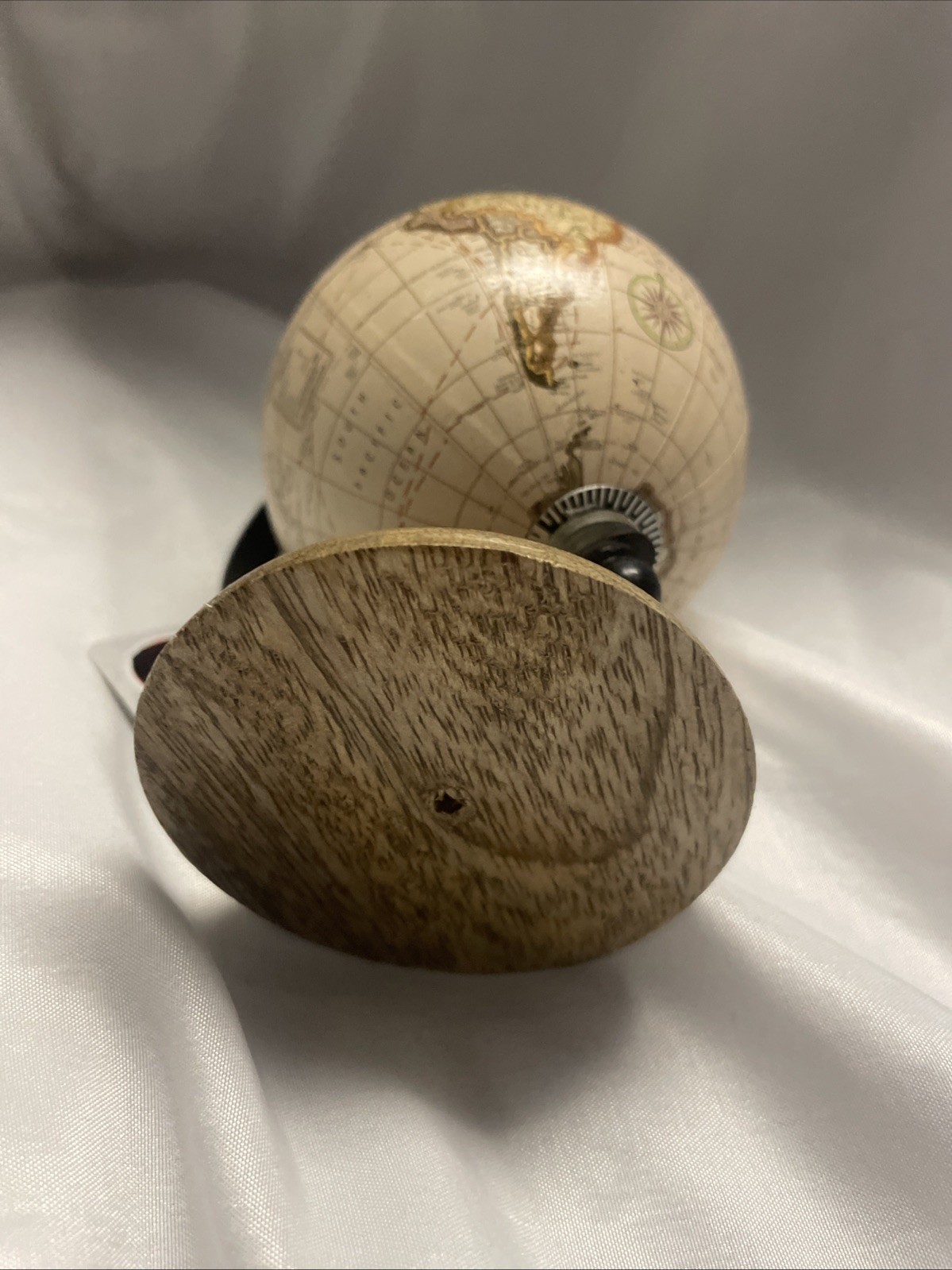 World Globe Small Decorative 3x 3×5 Wood Base