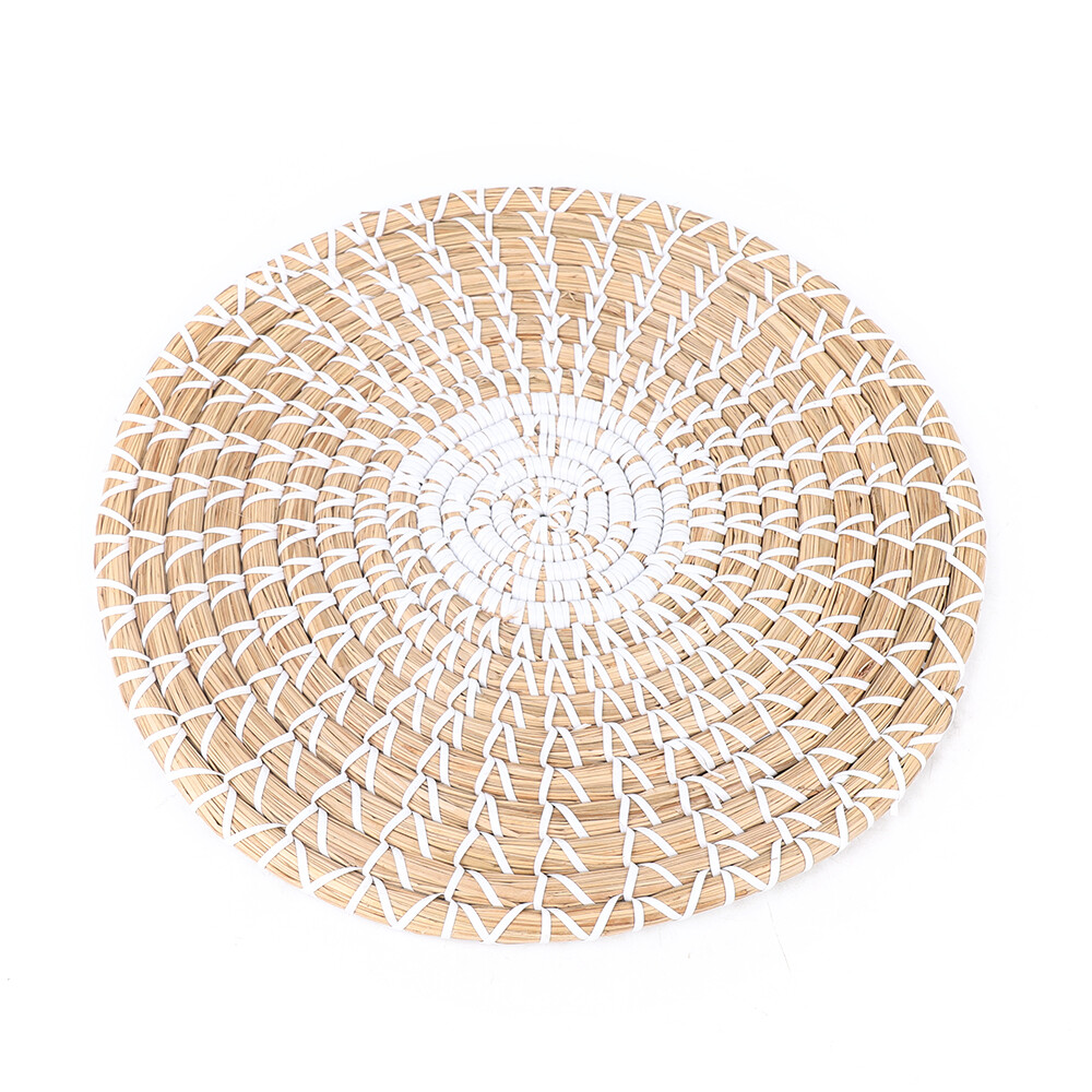 3pcs Set Boho Woven Wall Décor Seagrass Handmade Home Textile Decoration