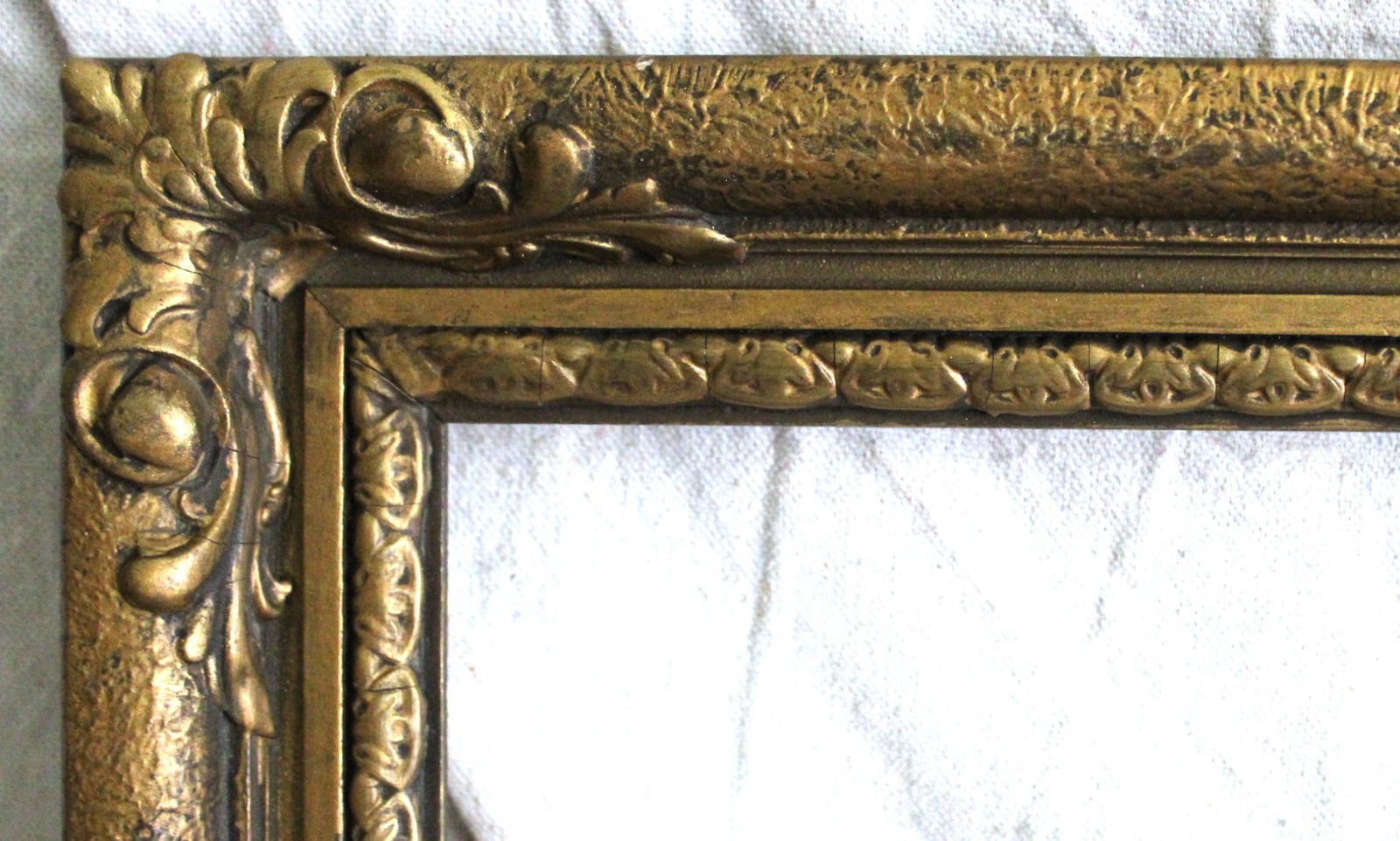 ANTIQUE FITS 14 X 17 FRENCH BAROQUE PICTURE FRAME ORNATE WOOD GOLD GILT FINE ART