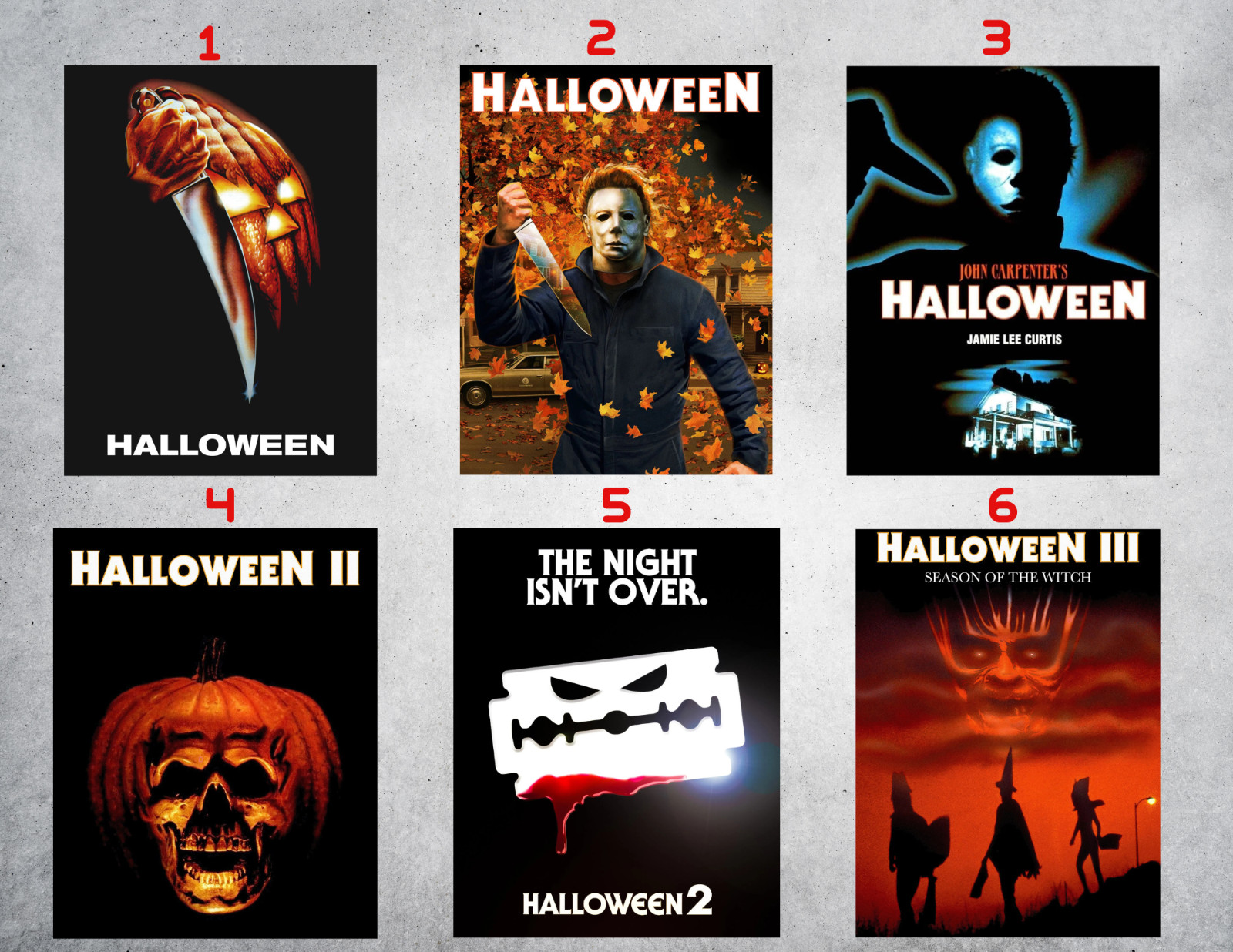 Halloween Michael Myers Horror Movie Wall Collage Poster Prints