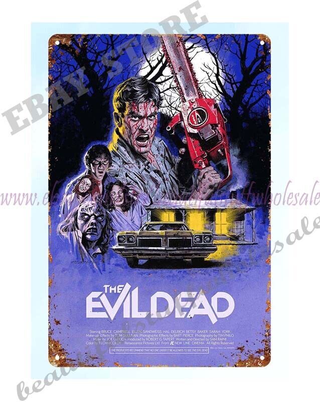 1981 The Evil Dead horror movie poster thriller metal tin sign wall furnishings