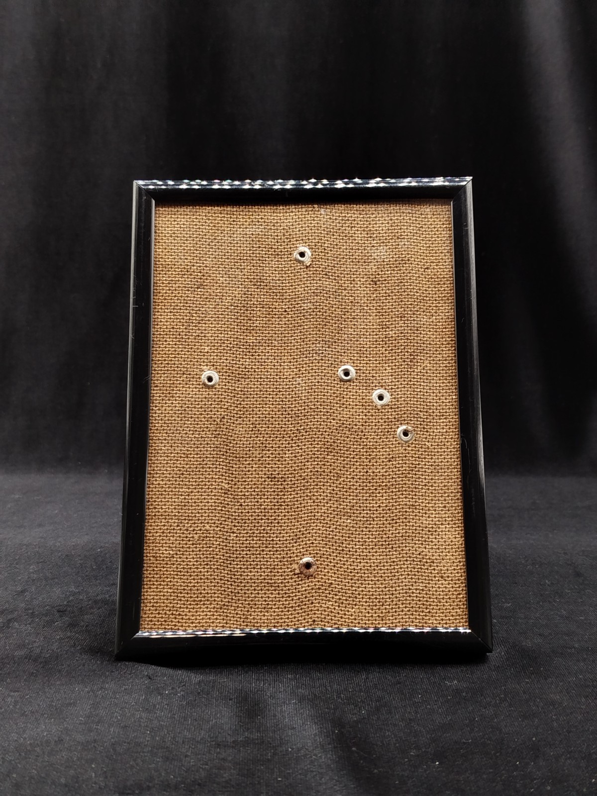 Photo Frame With Rough Jute Fabric Base 19.5x14cm